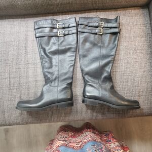 Franco Sarto Black Over the Knee Boots
